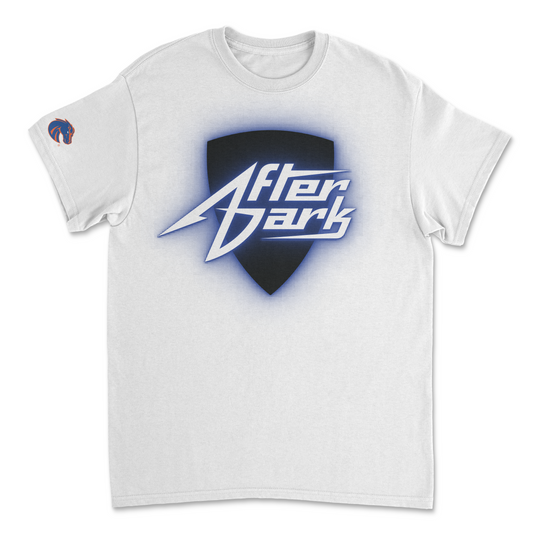 Boise State After Dark Neon Sign Tee White