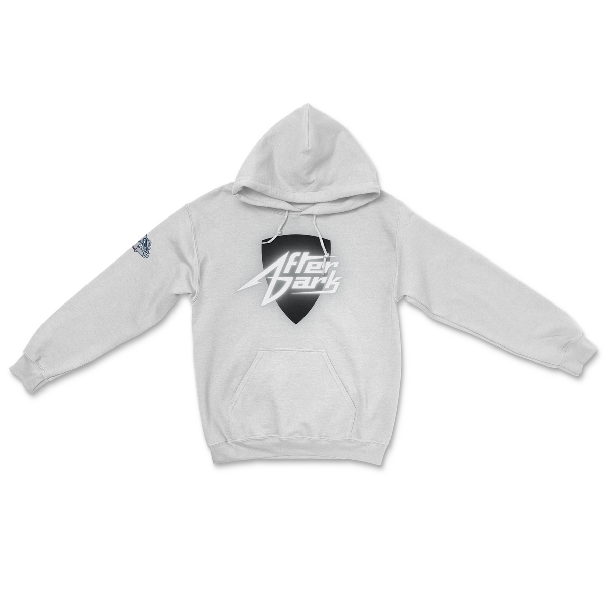 Gonzaga After Dark Neon Sign Hoodie White