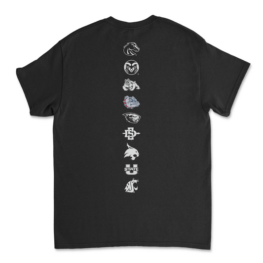Gonzaga Pac-12 Black Tee