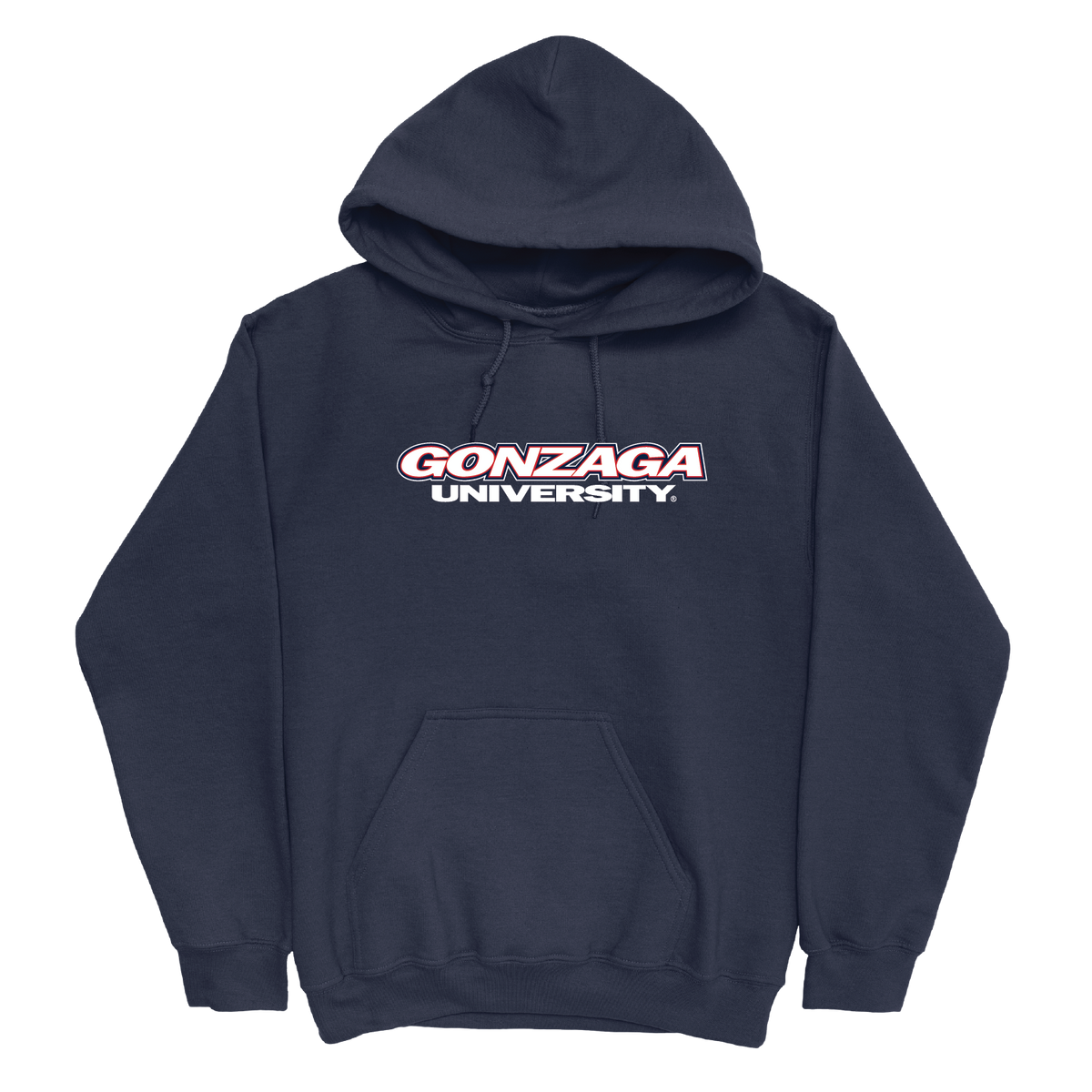 Gonzaga Navy Wordmark Hoodie