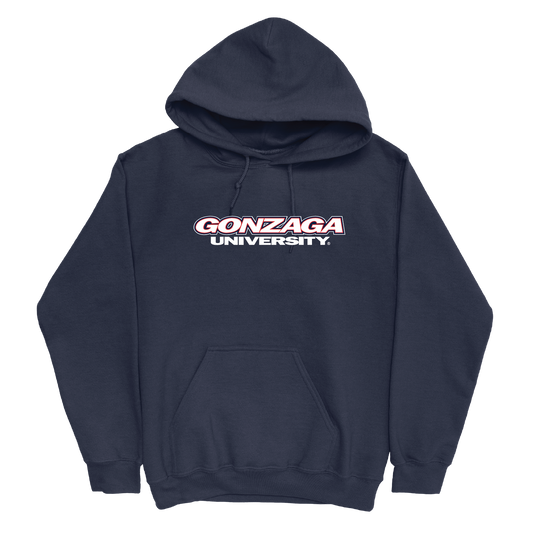Gonzaga Navy Wordmark Hoodie