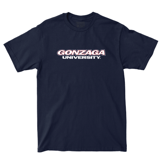 Gonzaga Navy Wordmark Tee