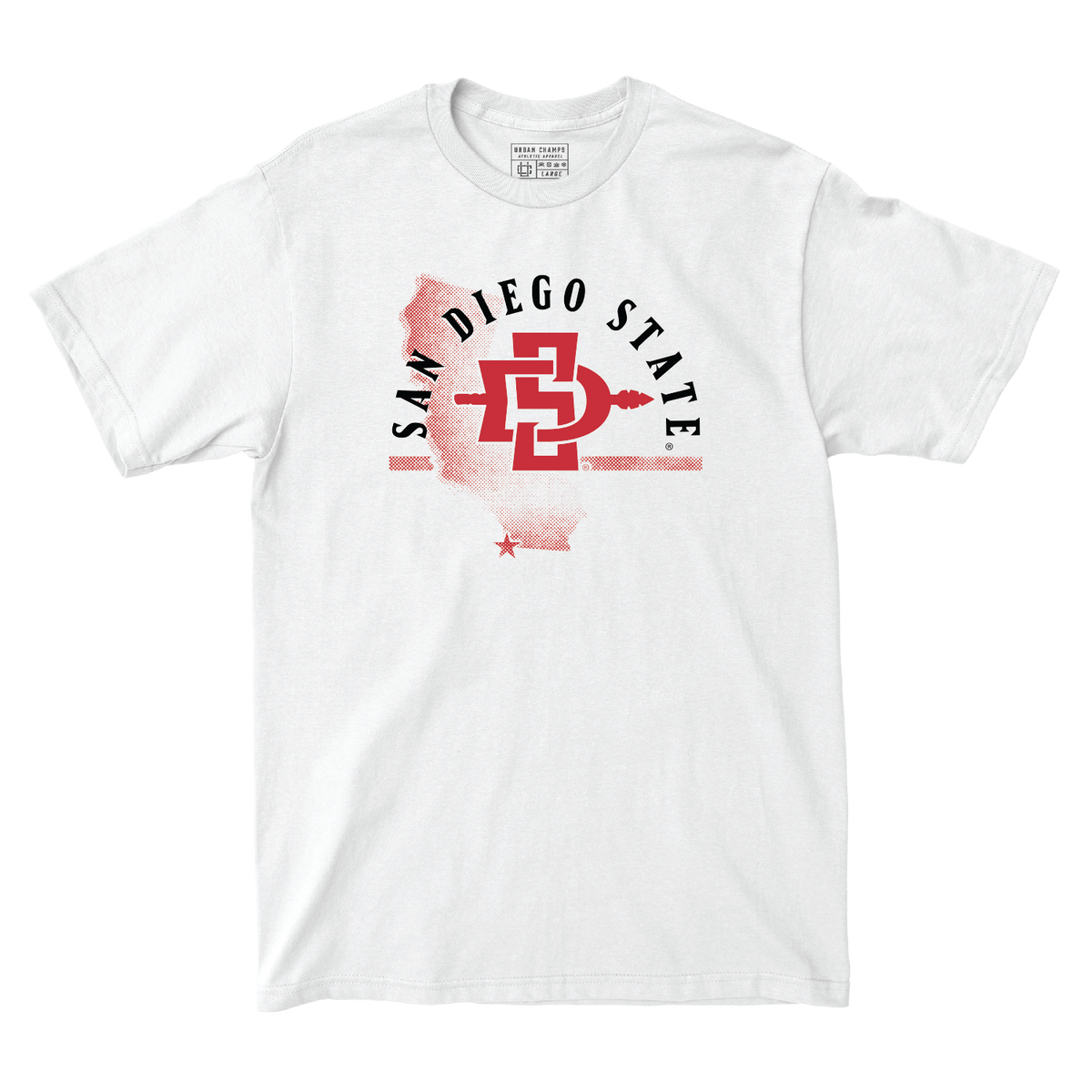 San Diego State White State Comfort Colors Tee
