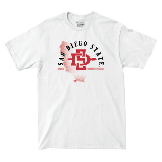 San Diego State White State Comfort Colors Tee