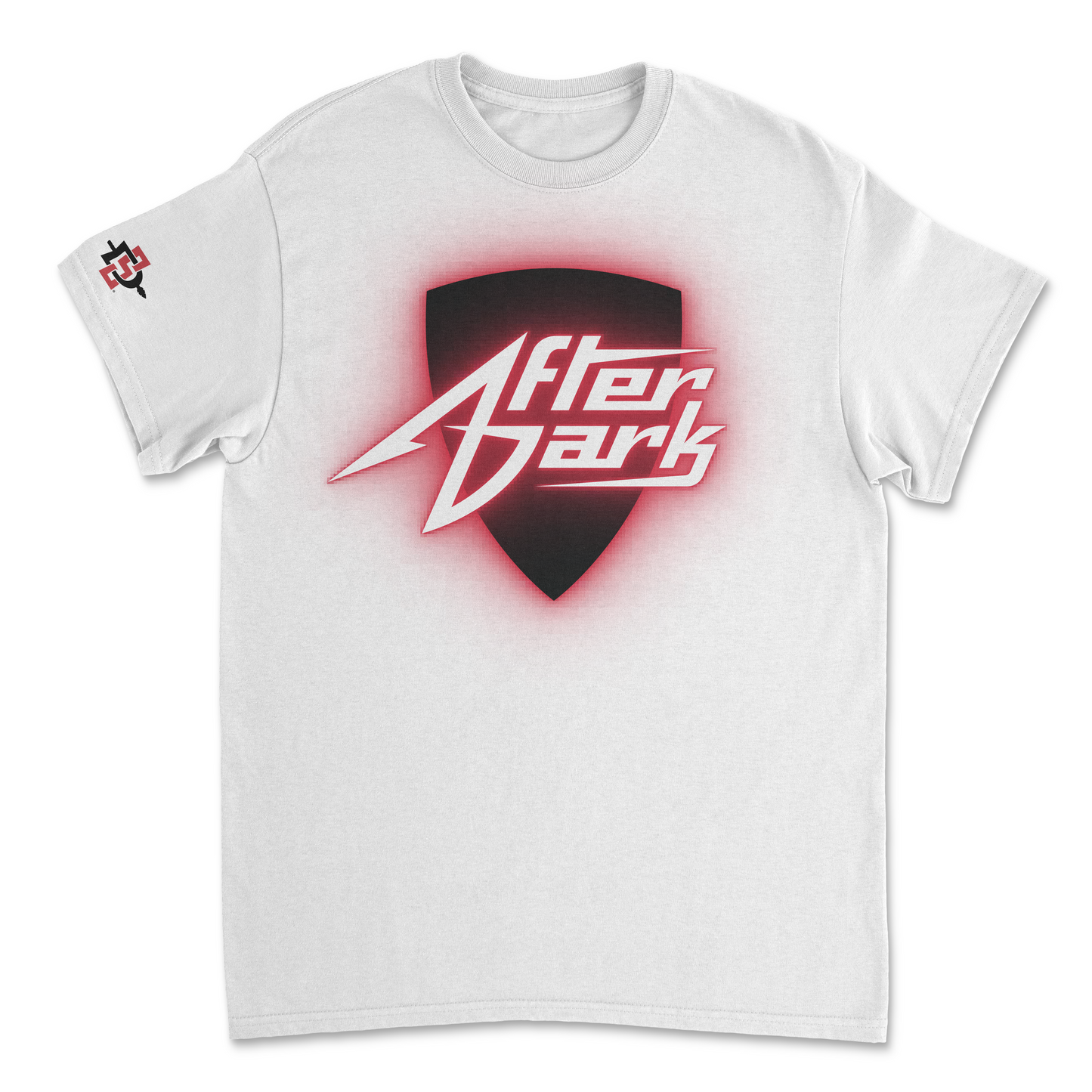 San Diego State After Dark Neon Sign Tee White