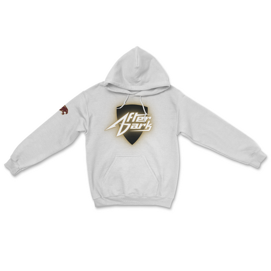 Texas State After Dark Neon Sign Hoodie White