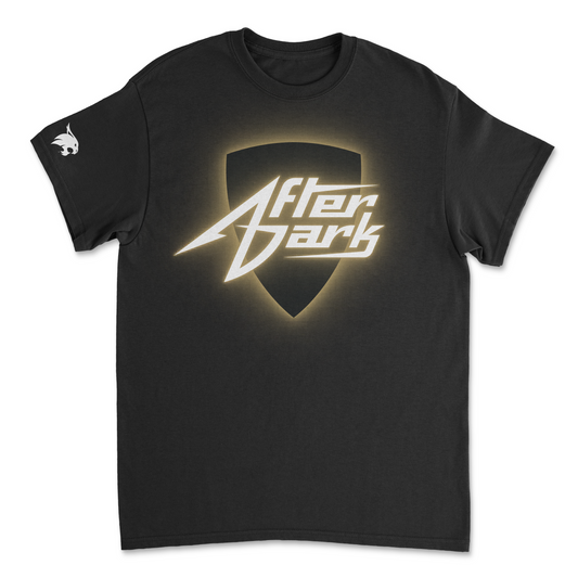 Texas State After Dark Neon Sign Tee Black