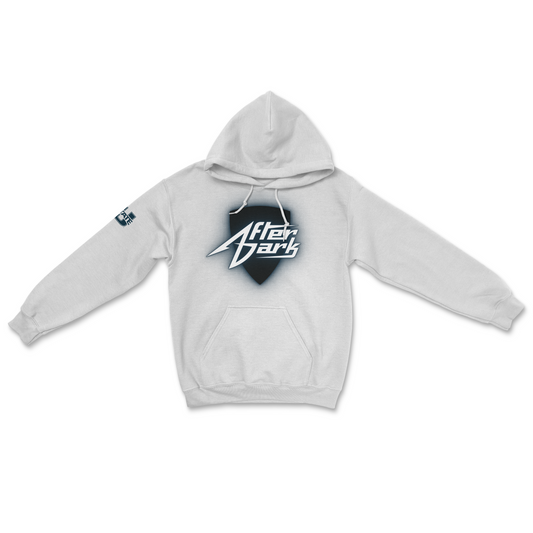 Utah State After Dark Neon Sign Hoodie White