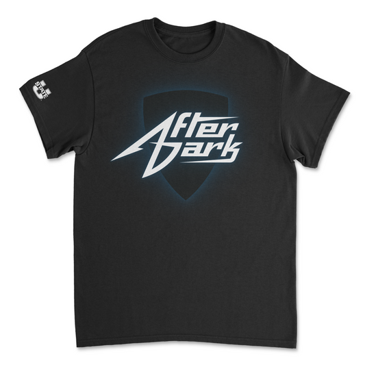 Utah State After Dark Neon Sign Tee Black