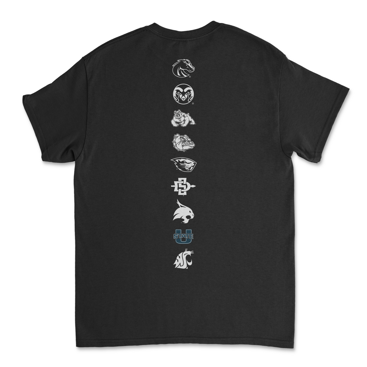 Utah State Pac-12 Black Tee