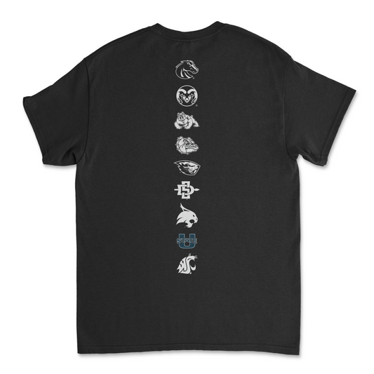 Utah State Pac-12 Black Tee