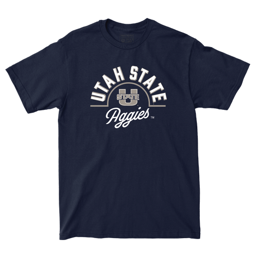 Utah State Navy Arch Tee