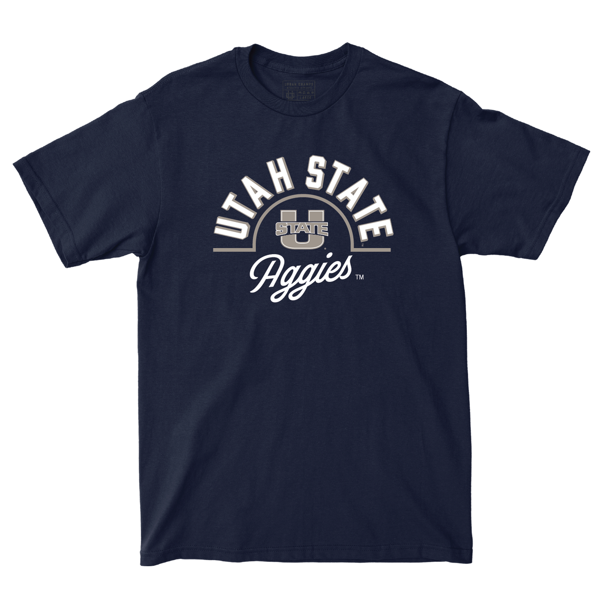 Utah State Navy Hoops Tee
