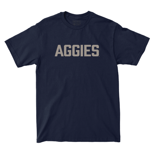 Utah State Navy Staple Tee