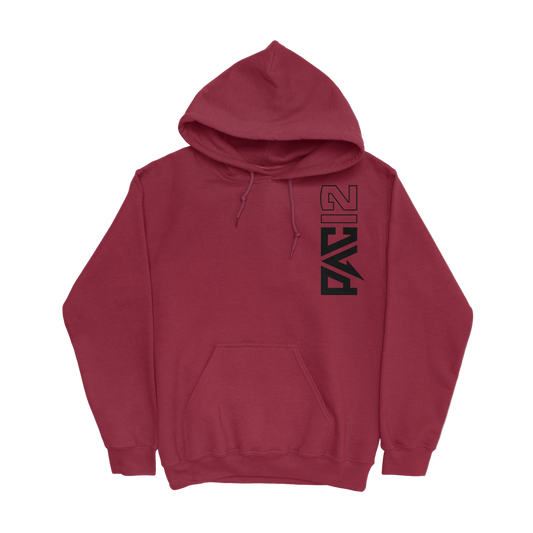Washington State Pac-12 Vertical Mark Hoodie - Crimson / Black