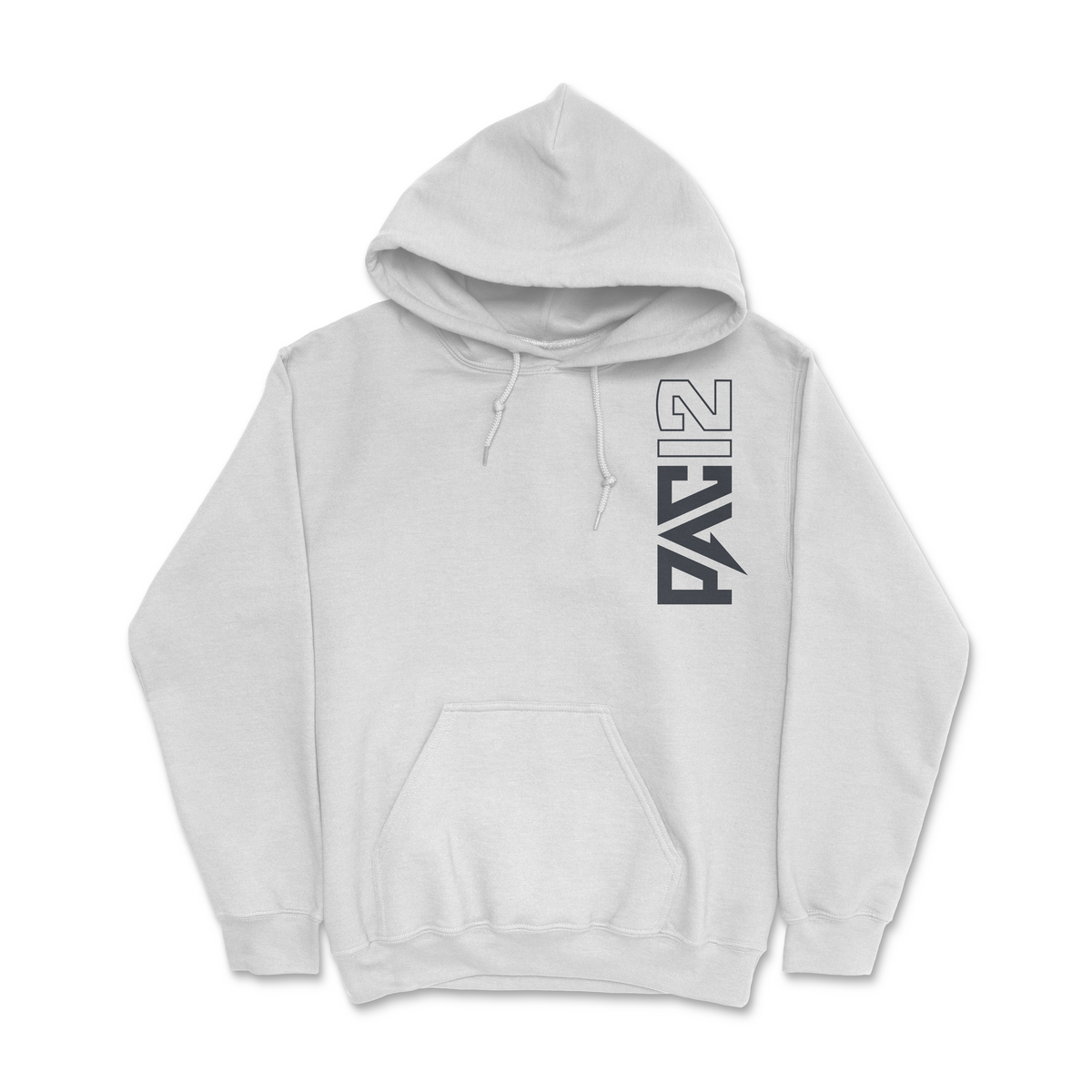 Washington State Pac-12 Vertical Mark Hoodie - White / Black