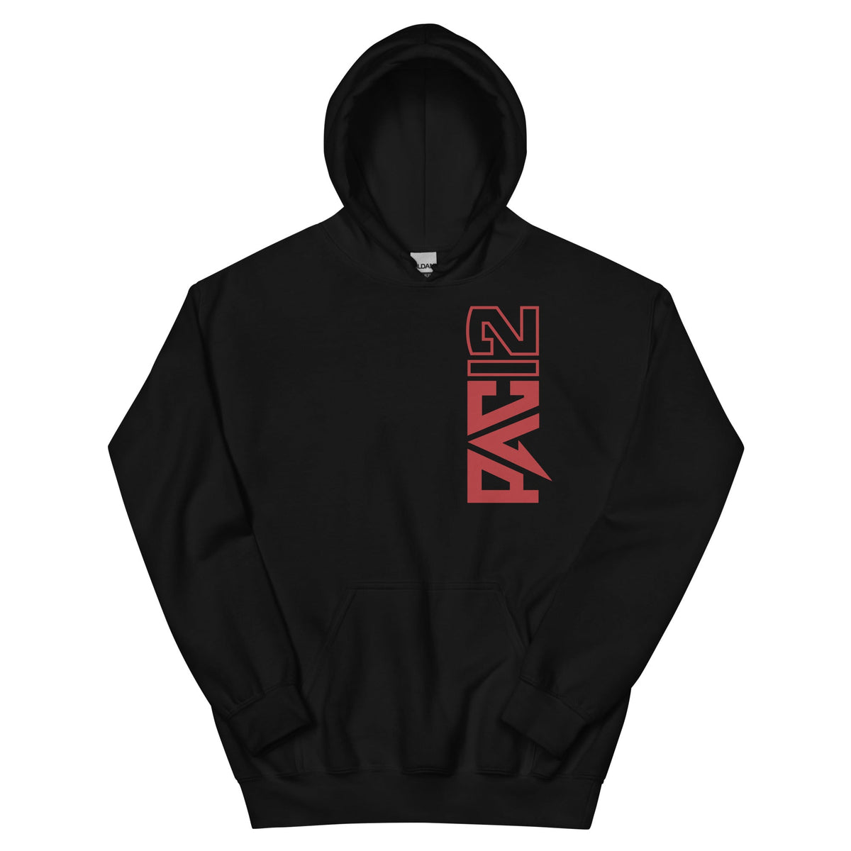San Diego State Pac-12 Vertical Mark Hoodie - Black / Red