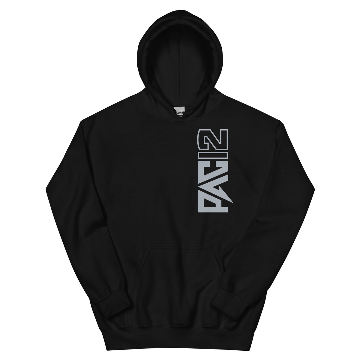 Utah State Pac-12 Vertical Mark Hoodie - Black / Gray