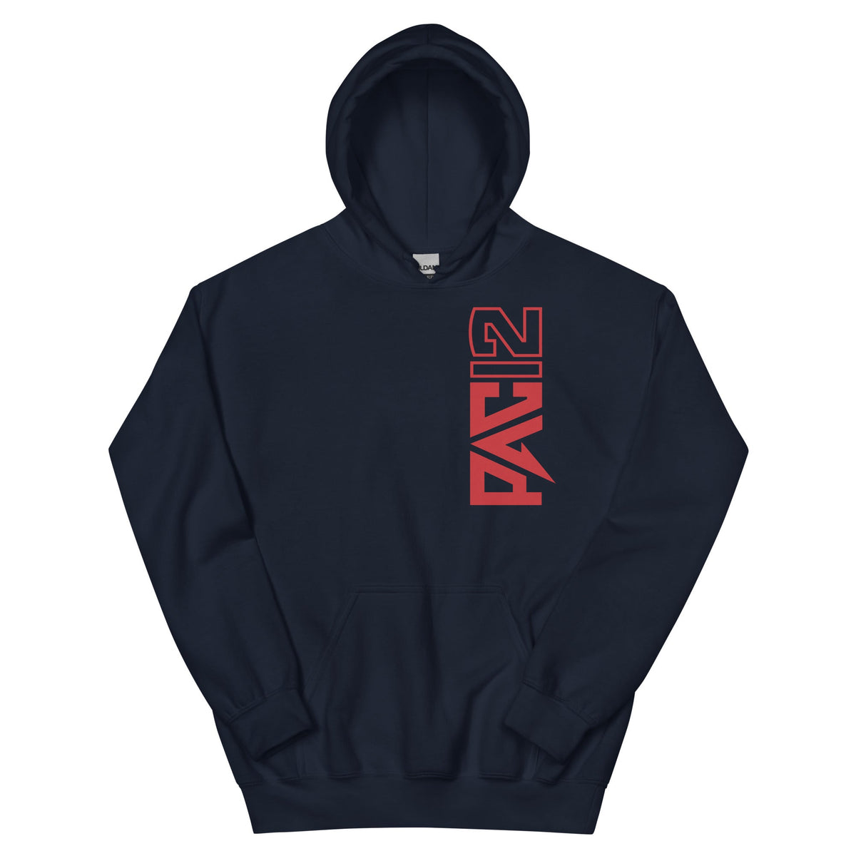 Gonzaga State Pac-12 Vertical Mark Hoodie - Navy / Red