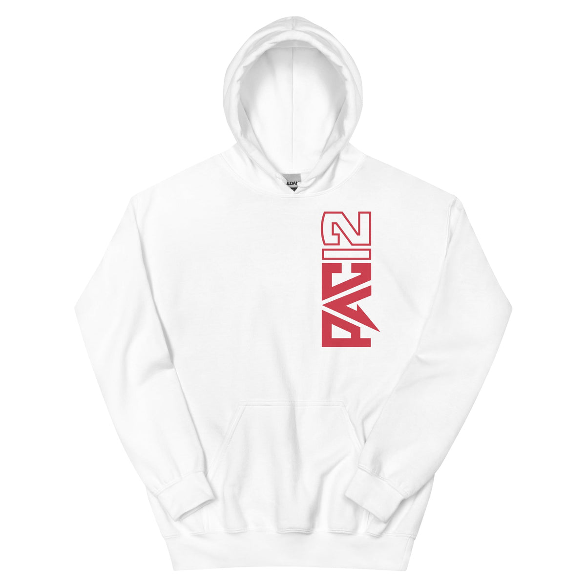Fresno State Pac-12 Vertical Mark Hoodie - White / Red