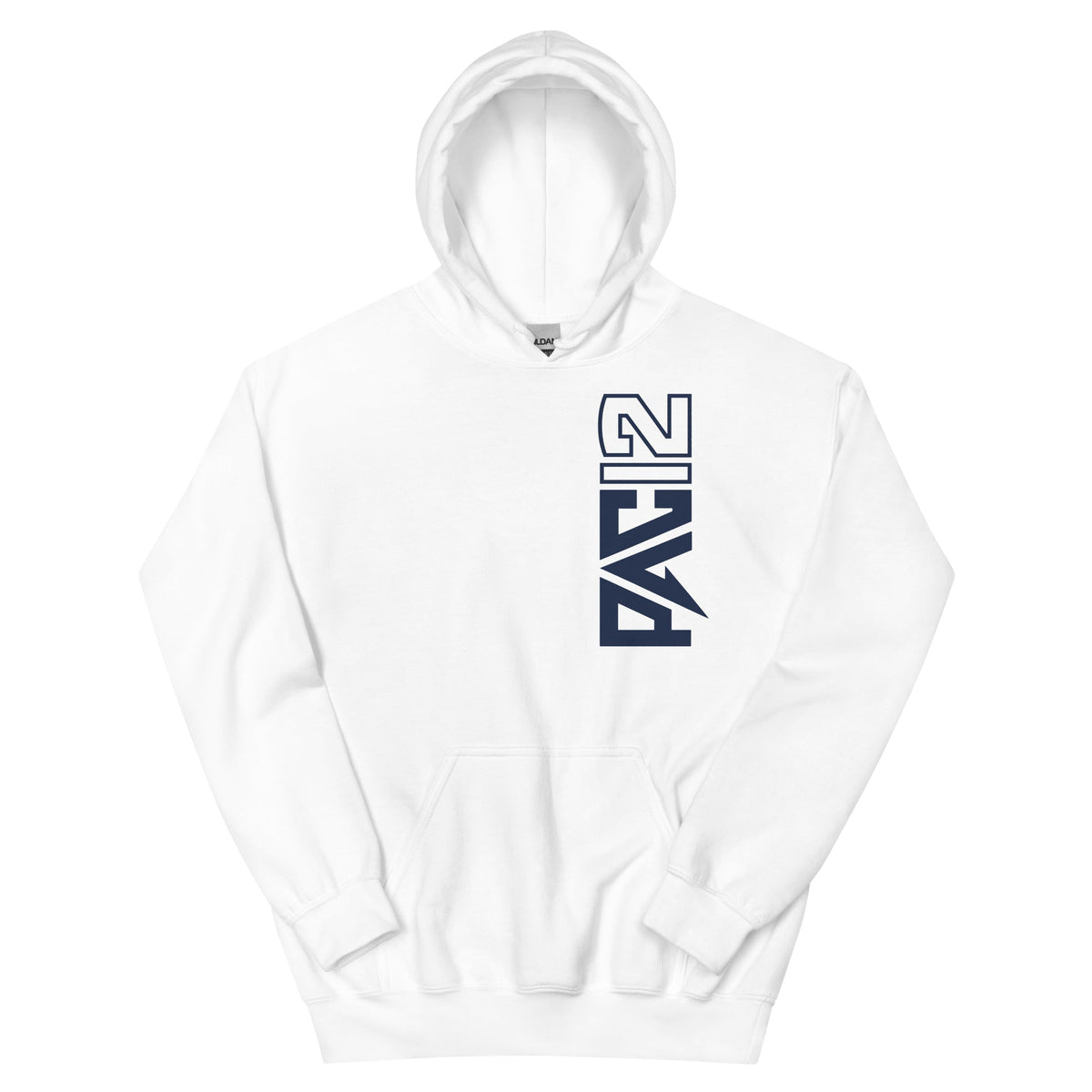 Fresno State Pac-12 Vertical Mark Hoodie - White / Navy