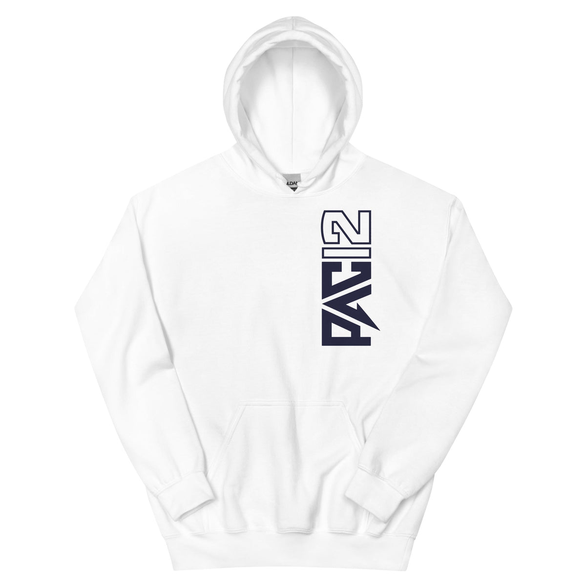 Gonzaga State Pac-12 Vertical Mark Hoodie - White / Navy