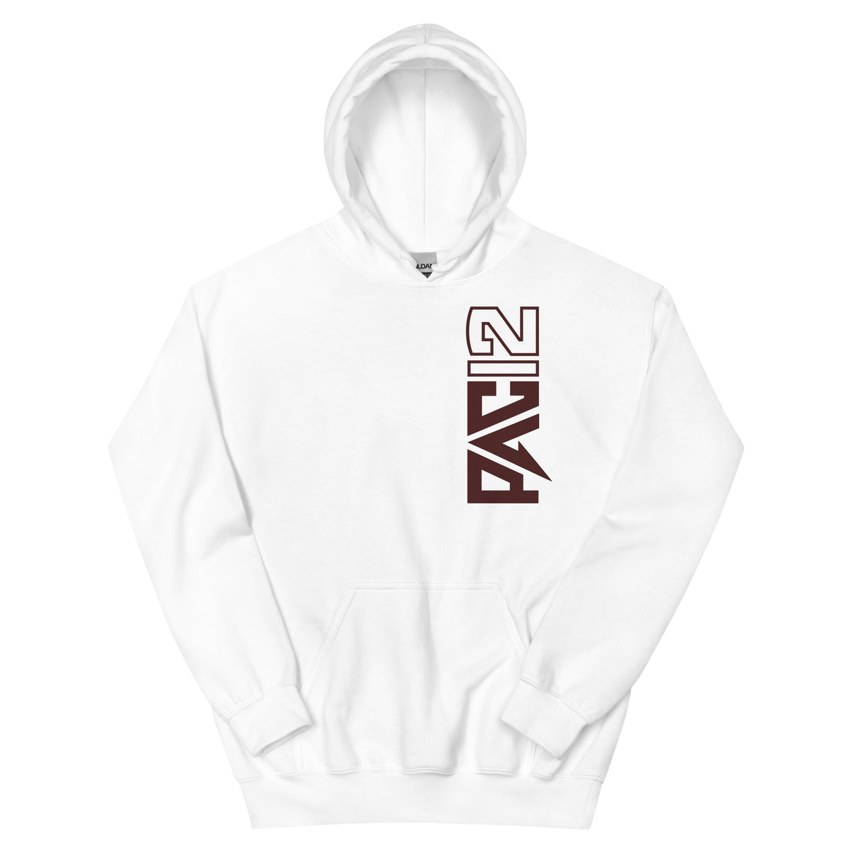 Texas State Pac-12 Vertical Mark Hoodie - White / Maroon
