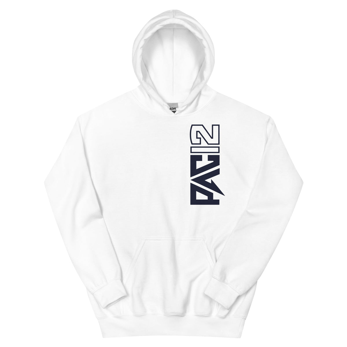 Utah State Pac-12 Vertical Mark Hoodie - White / Aggie Blue