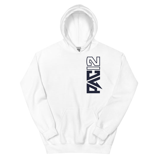 Utah State Pac-12 Vertical Mark Hoodie - White / Aggie Blue