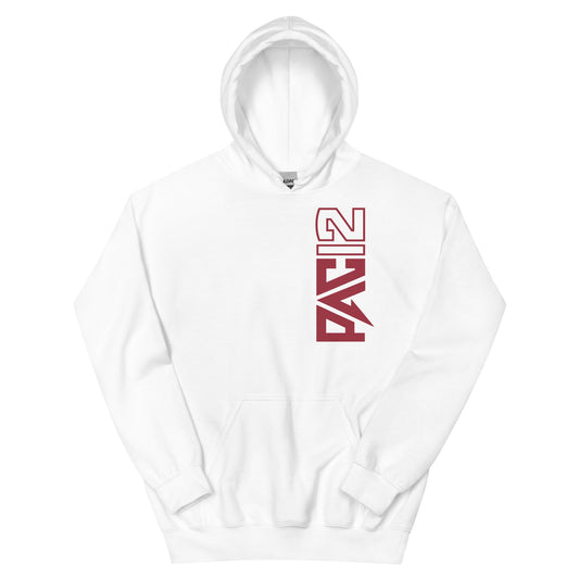 Washington State Pac-12 Vertical Mark Hoodie - White / Crimson